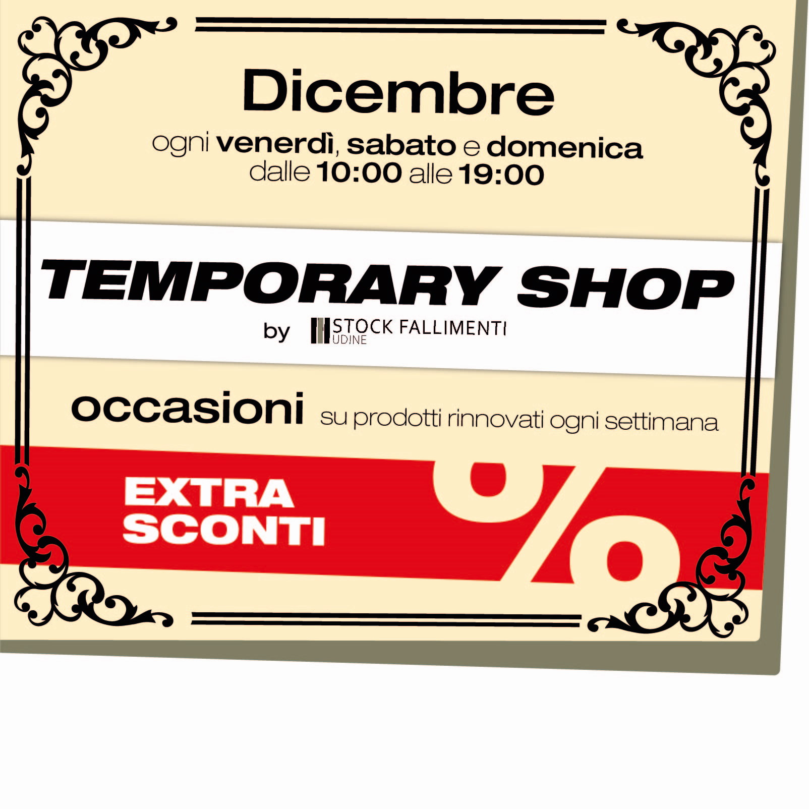 Temporary Shop by Stock Fallimenti Udine