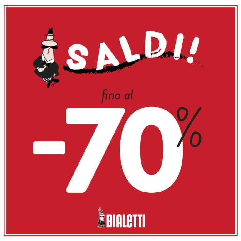 Sono arrivati i saldi in tutti i Bialetti Store!