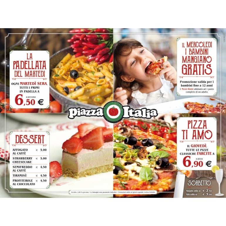Scopri le gustosissime promozioni di Piazza Italia!