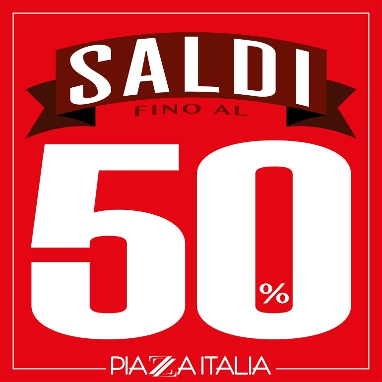 Saldi fino al 50% da Piazza Italia