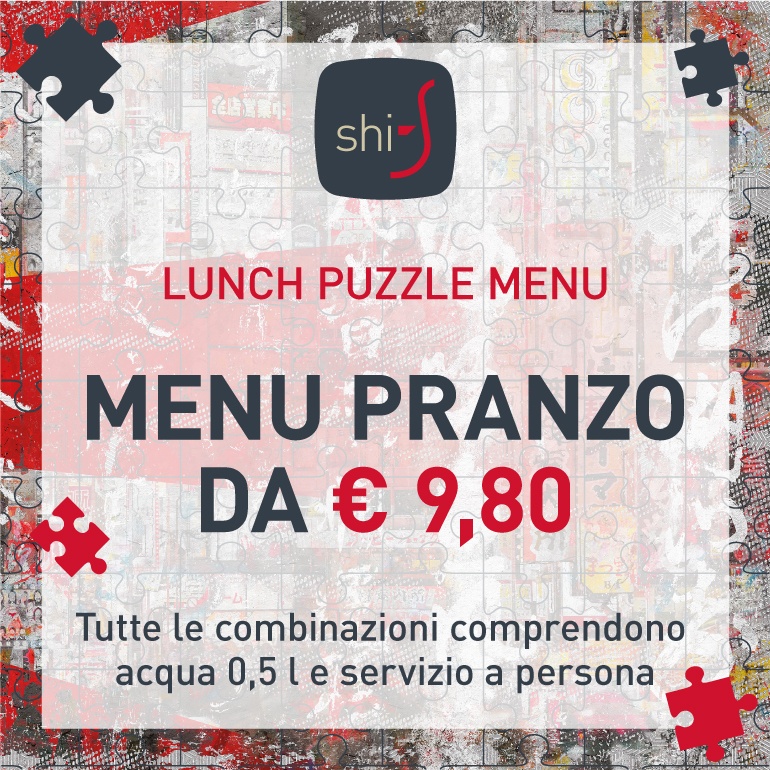 Lunch puzzle menù