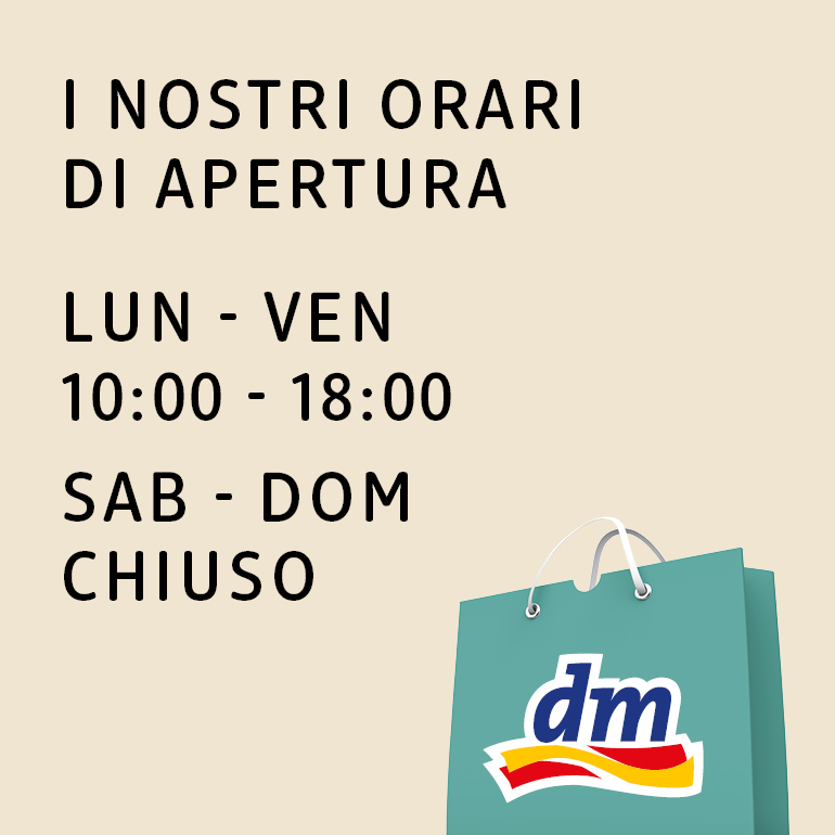 Dm drogerie markt aperto