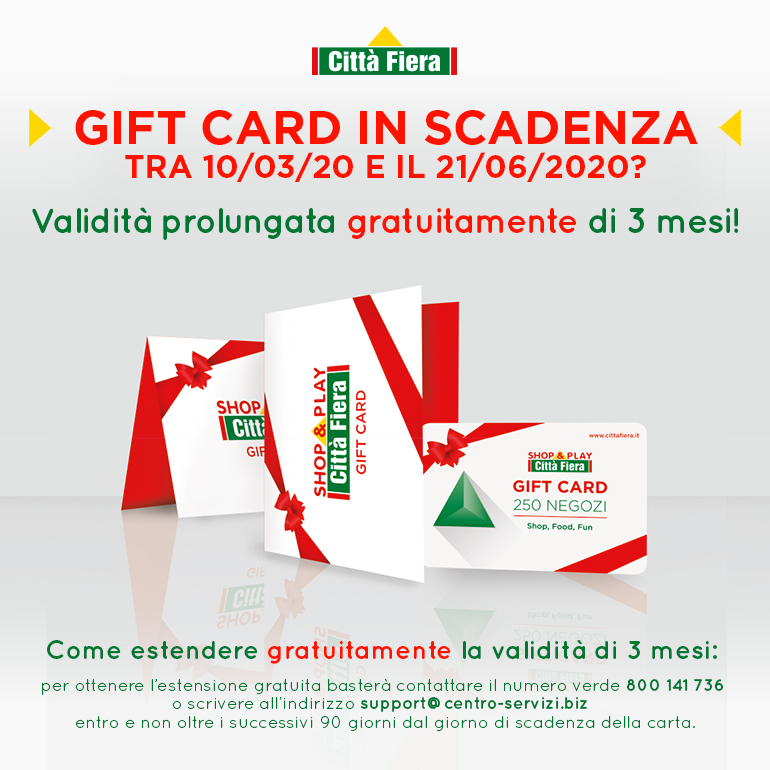 La tua Gift Card è in scadenza?