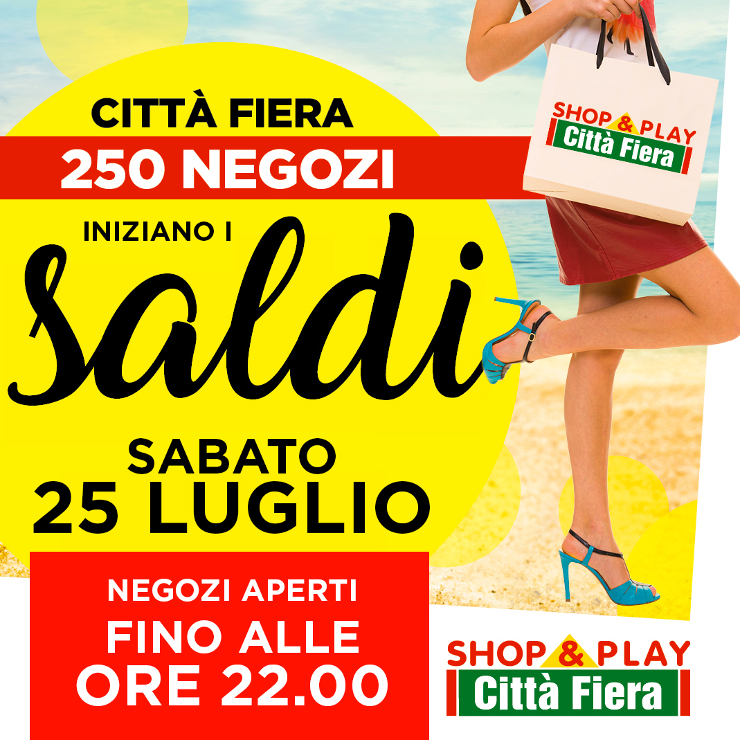 Sabato 25 Luglio iniziano i Saldi!