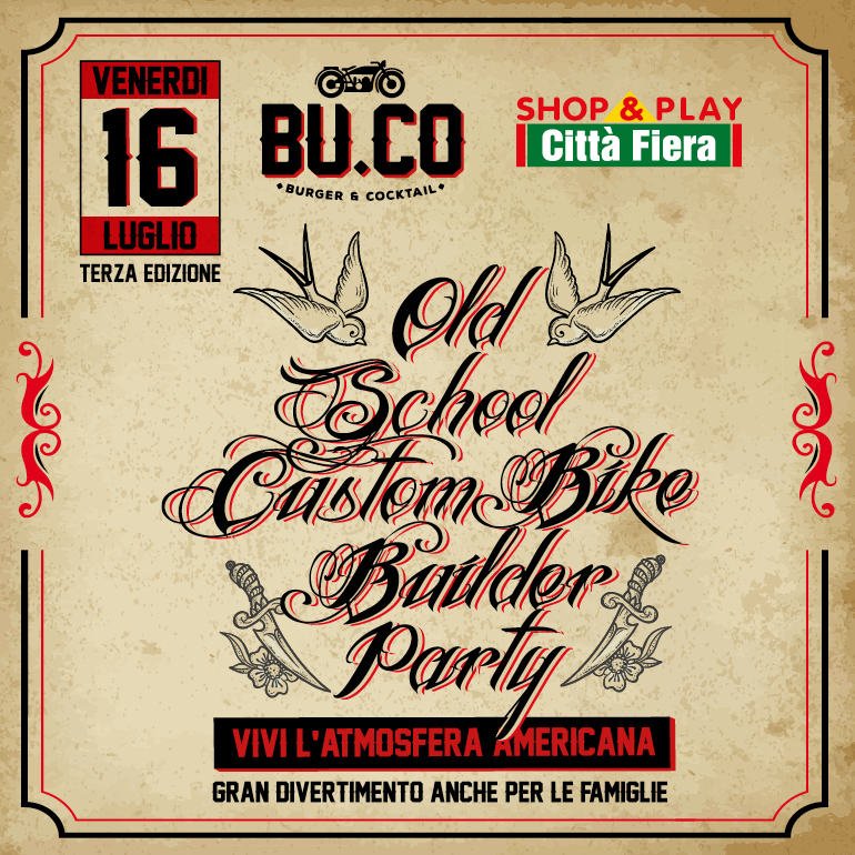 Old School Custom Bike Builder Party