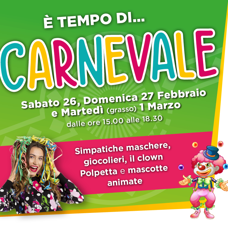 E' tempo di Carnevale a Città Fiera