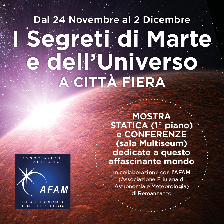 I segreti di Marte e dell'Universo a Città Fiera