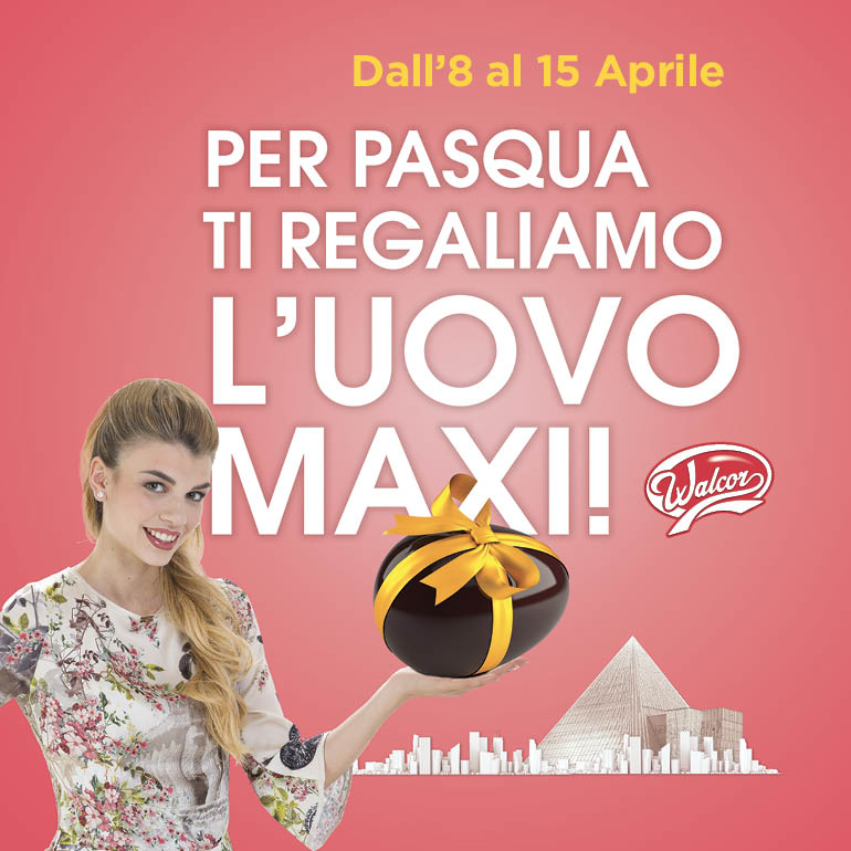 Dall’8 al 15 Aprile, se acquisti il tuo regalo di Pasqua, Città Fiera ti regala l’uovo!