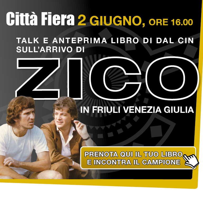 Talk e anteprima del libro di Dal Cin sull'arrivo di Zico in FVG