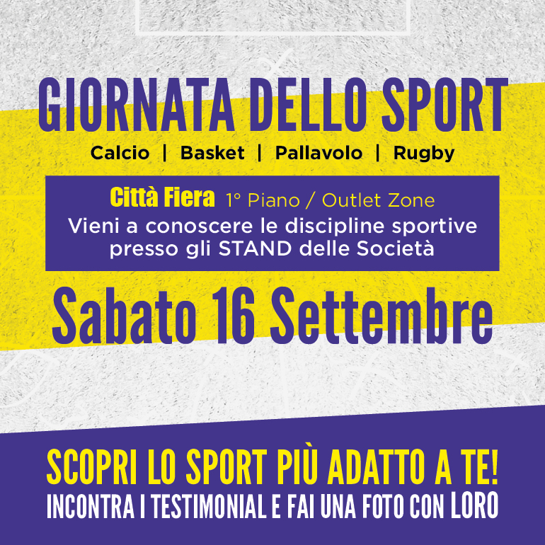 Arriva la Prima Giornata dello Sport a Città Fiera!