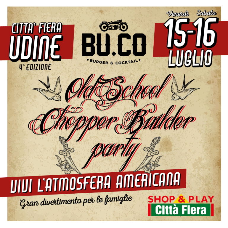 Old School Chopper Builder Party - 15 e 16 Luglio 2022