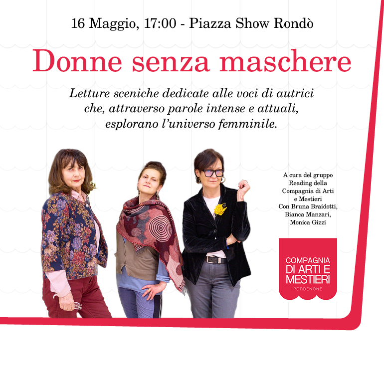 Donne senza maschere: letture sceniche a Città Fiera