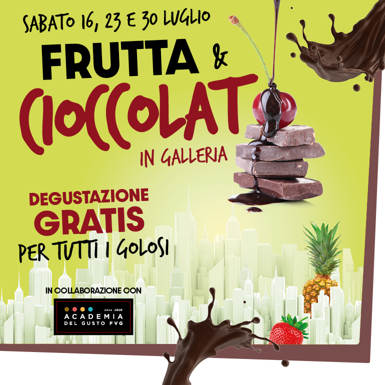 Degustazione gratuita di Frutta e Cioccolato