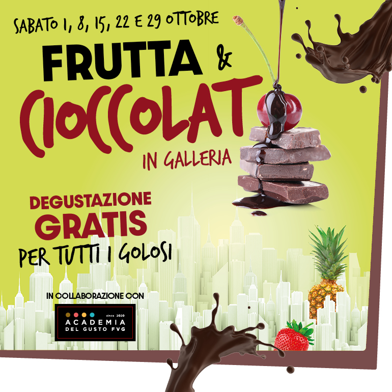 Degustazione gratuita di Frutta e Cioccolato a ottobre