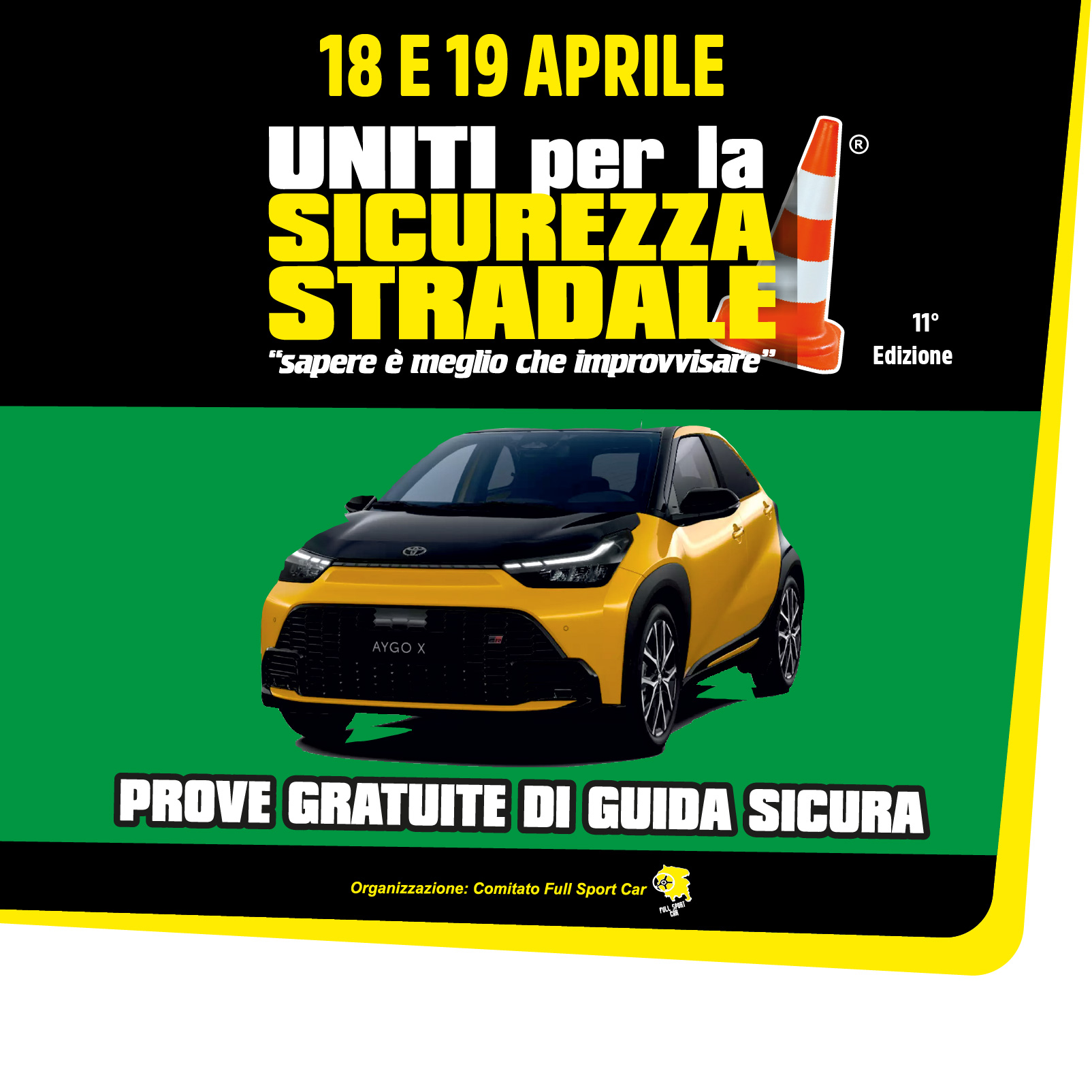 Il 18 e 19  aprile l'11^ edizione di Uniti per la Sicurezza Stradale “sapere è meglio che improvvisare”