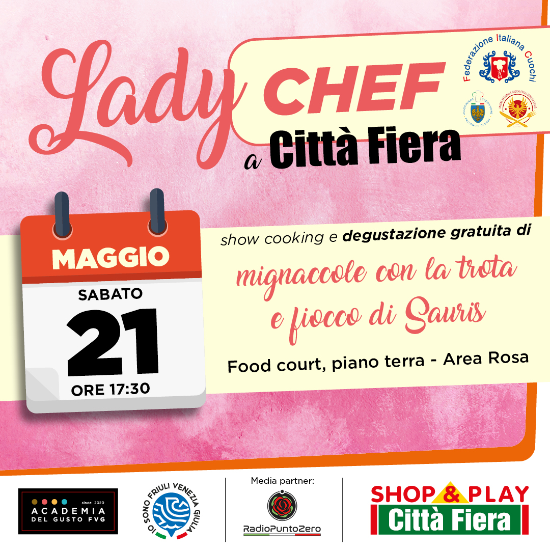 Sabato 21 Maggio Show Cooking con degustazioni gratuite