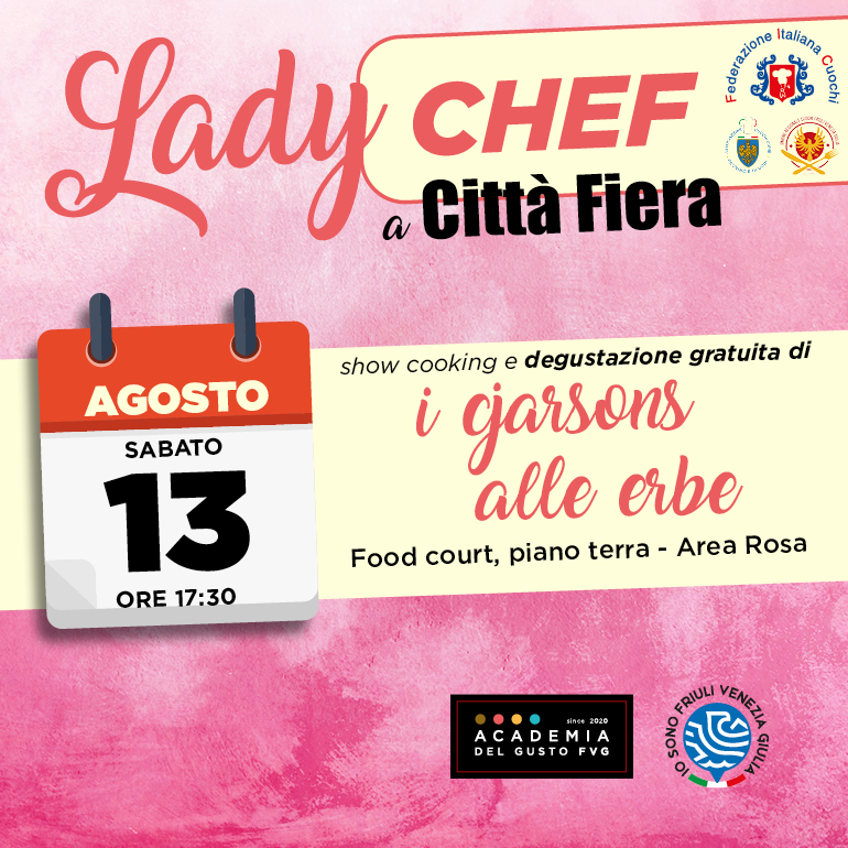 Show cooking con degustazione gratuita 13 agosto