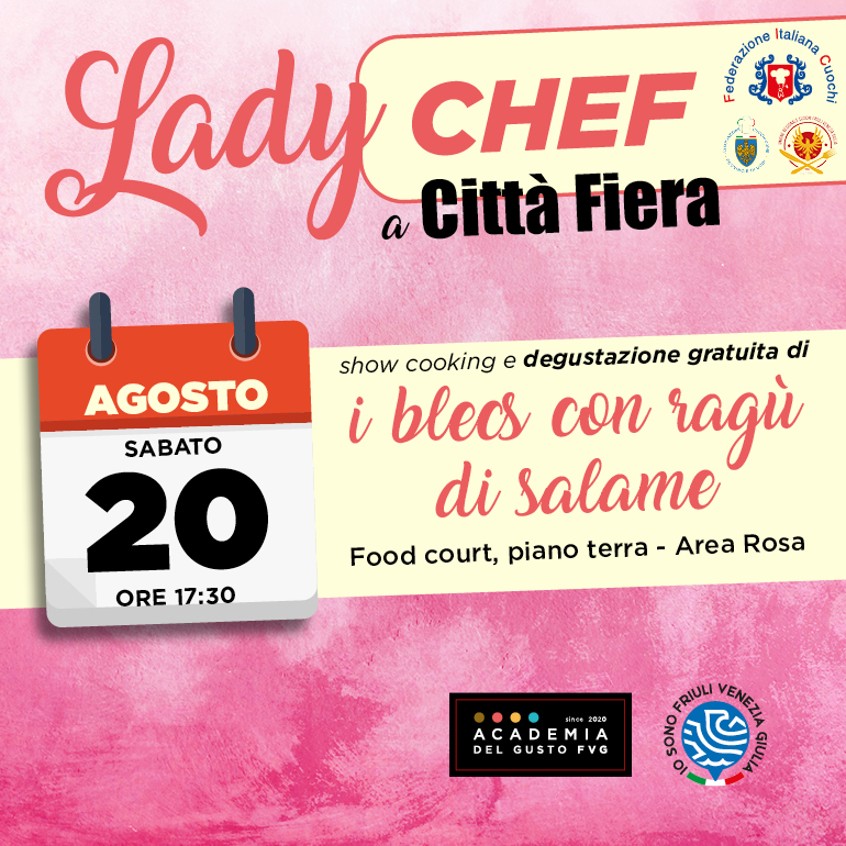 Show cooking con degustazione gratuita 20 agosto