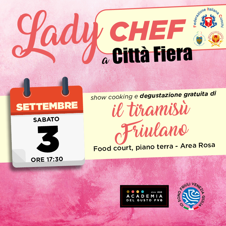 Show cooking con degustazione gratuita 3 Settembre