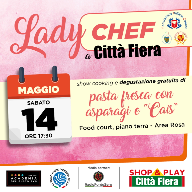 Sabato 14 Maggio Show Cooking con degustazioni gratuite