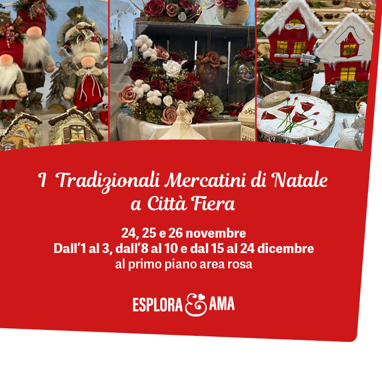 I tradizionali mercatini di Natale a Città Fiera