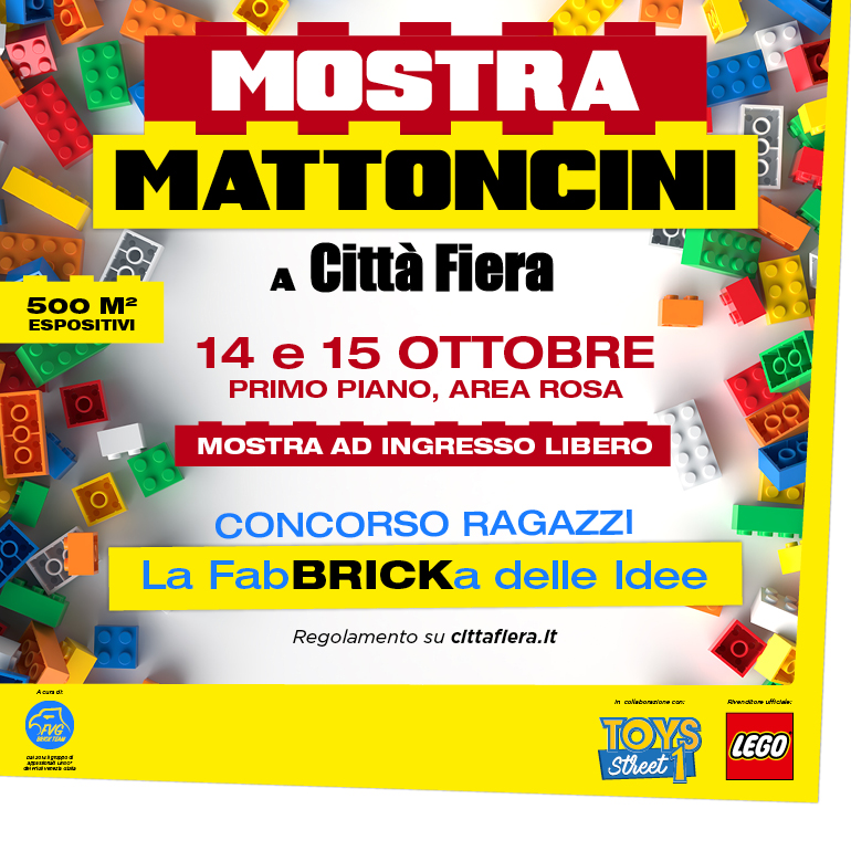 Mostra “MATTONCINI IN CITTA'” 500mq espositivi dedicati all’universo ®LEGO