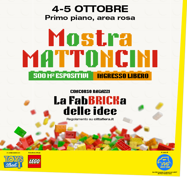 Mostra “MATTONCINI IN CITTÀ” 500mq espositivi dedicati all’universo LEGO®