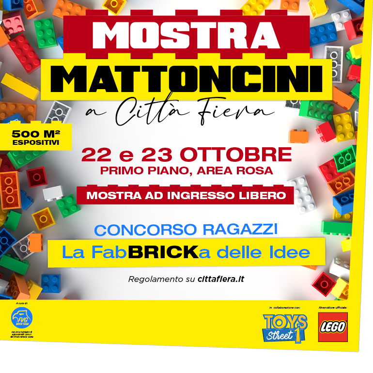 Mostra “MATTONCINI IN CITTA'” 500mq espositivi dedicati all’universo ®LEGO