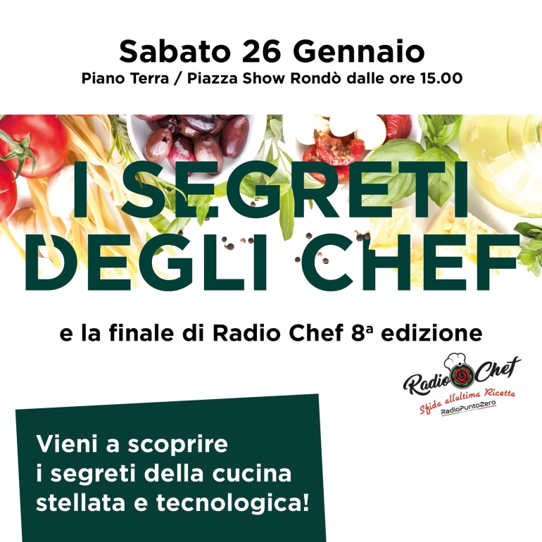 Vieni a scoprire i segreti degli chef e la finale di Radio Chef 8° edizione