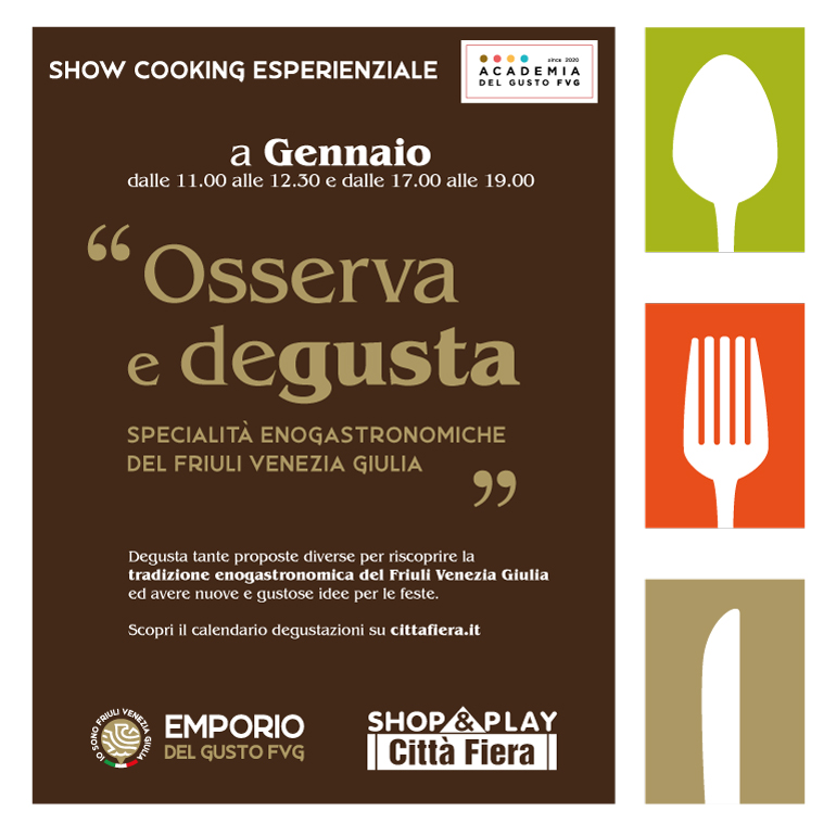 Osserva e degusta specialità enogastronomiche del FVG