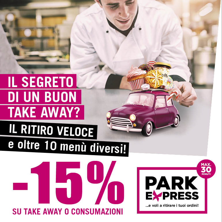 Promo -15% sulle consumazioni con il Park Express
