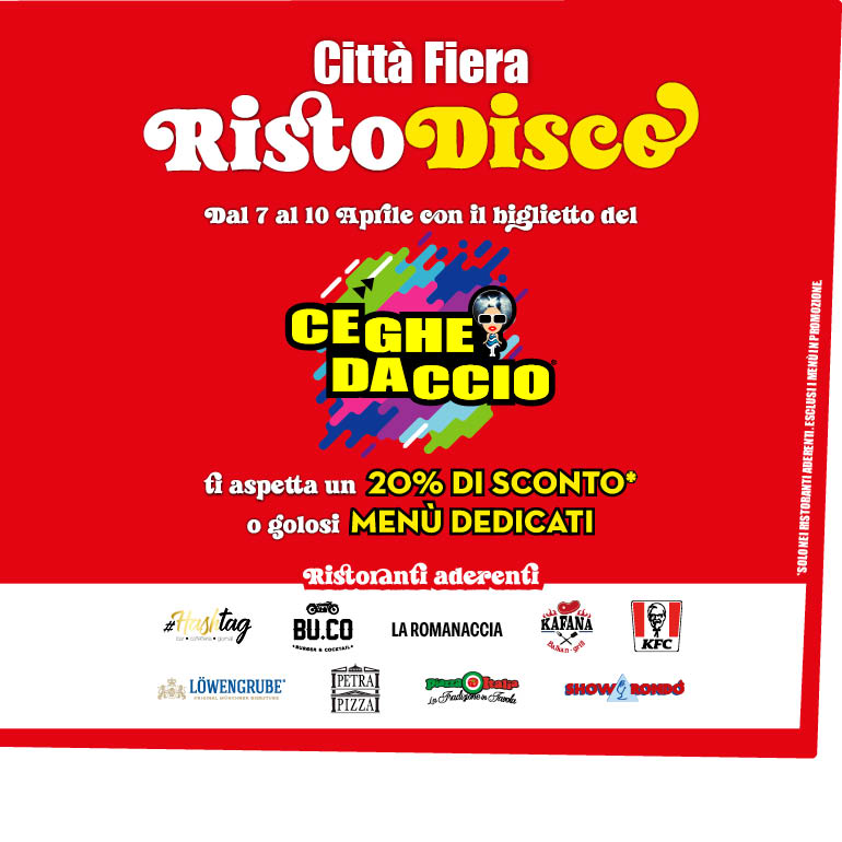 RistoDisco arriva a  Città Fiera!