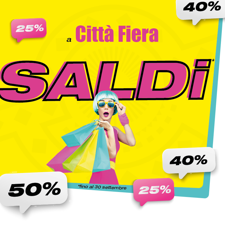 Saldi a Città Fiera dal 6 luglio