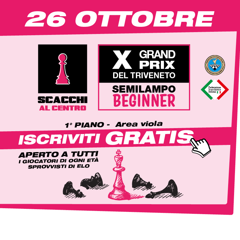 Torneo di scacchi  semilampo "BEGINNER" -  26 ottobre 2025