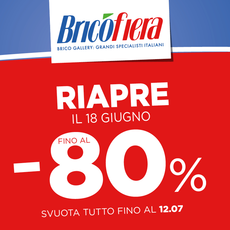 Brico Fiera riapre per un mese di sconti folli