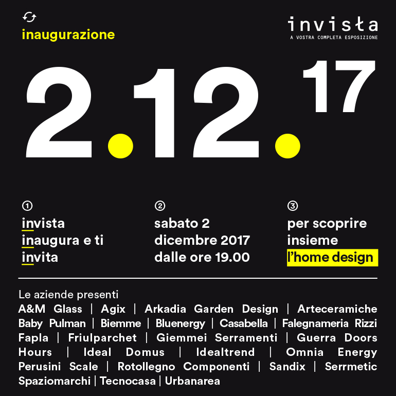 Serata inaugurale del centro espositivo Invista presso Città Fiera