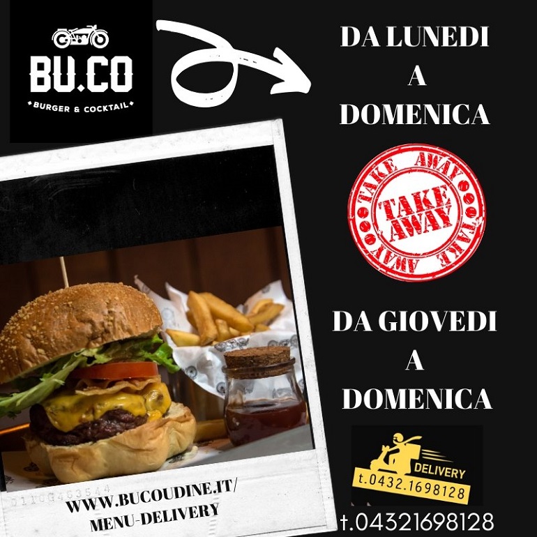 Bu.Co  offre il nuovo servizio TAKE AWAY e DELIVERY