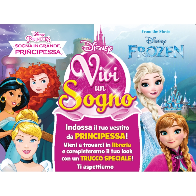 Sabato 18 e domenica 19 partecipa al laboratorio delle Principesse Disney presso la Libreria Giunti