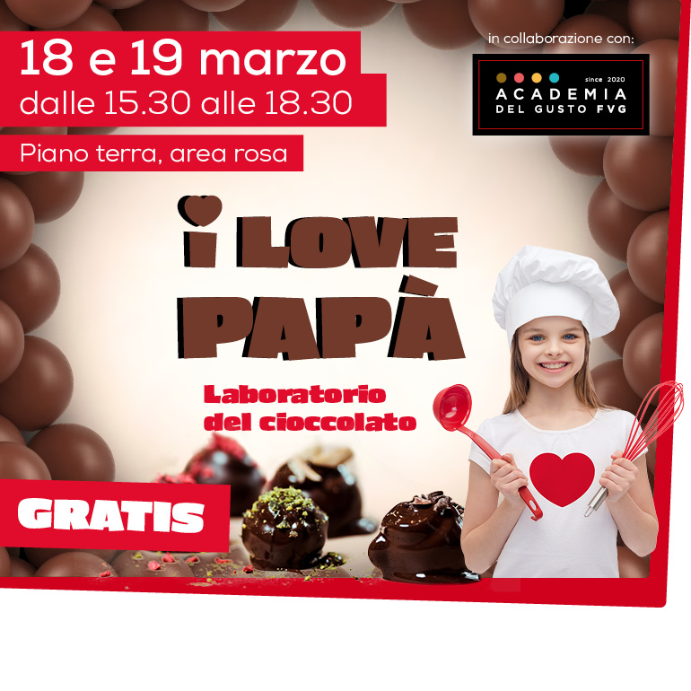 I Love Papà - Laboratorio di cioccolato gratuito