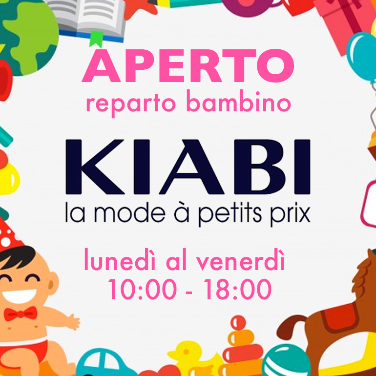 E' aperto Kiabi - reparto bambino