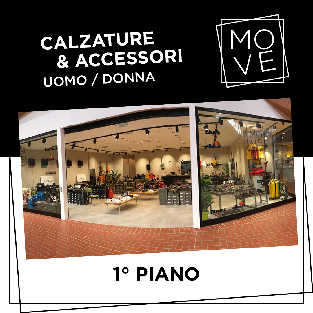 Ha aperto MOVE! L'esclusivo negozio di calzature e accessori uomo/donna al 1° piano