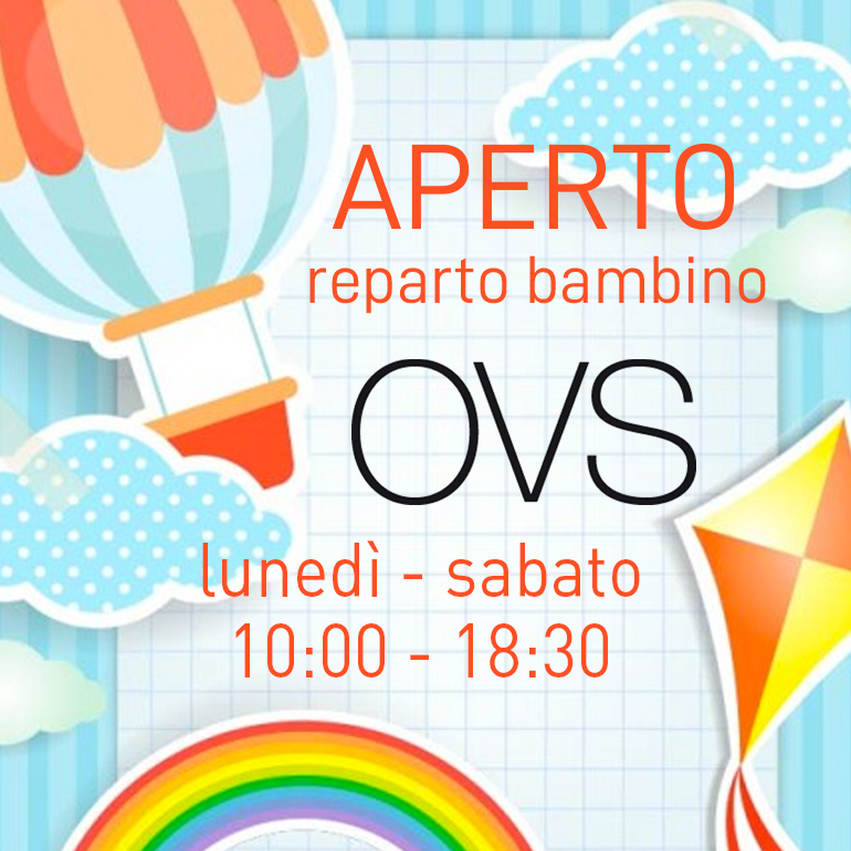 E' aperto OVS - reparto bambino