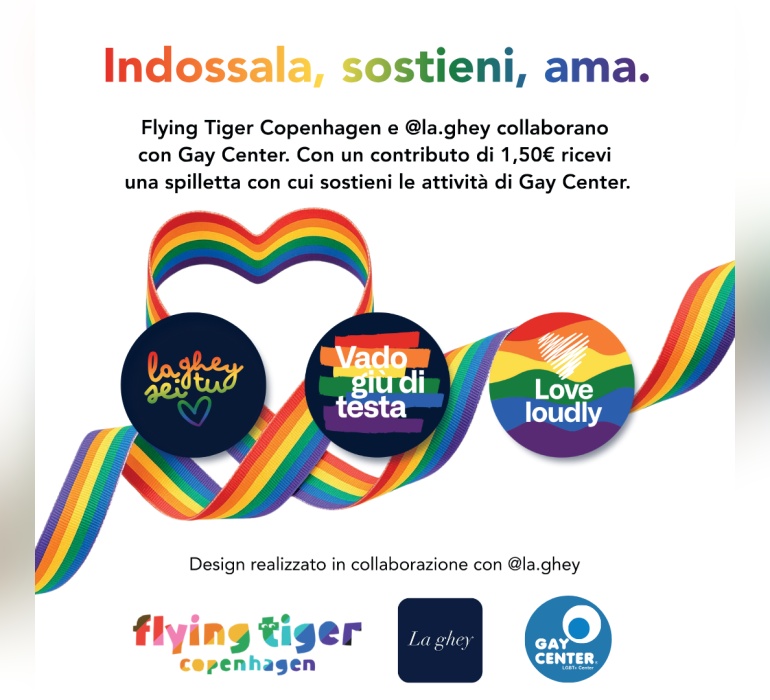 Indossala, sostieni, ama. La nuova campagna in collaborazione con Gay Center