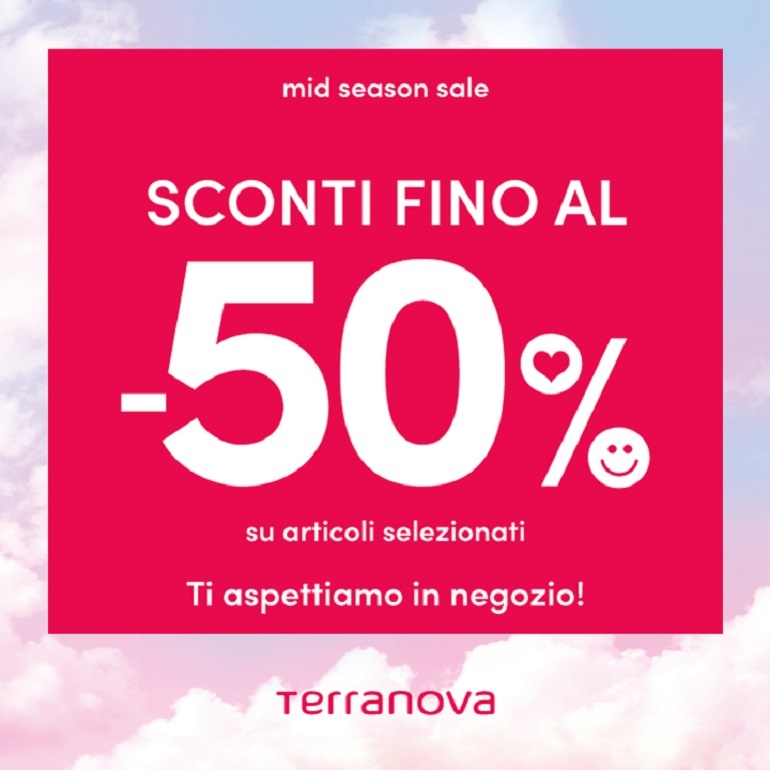 Terranova Mid Season Sale con sconti fino al 50%