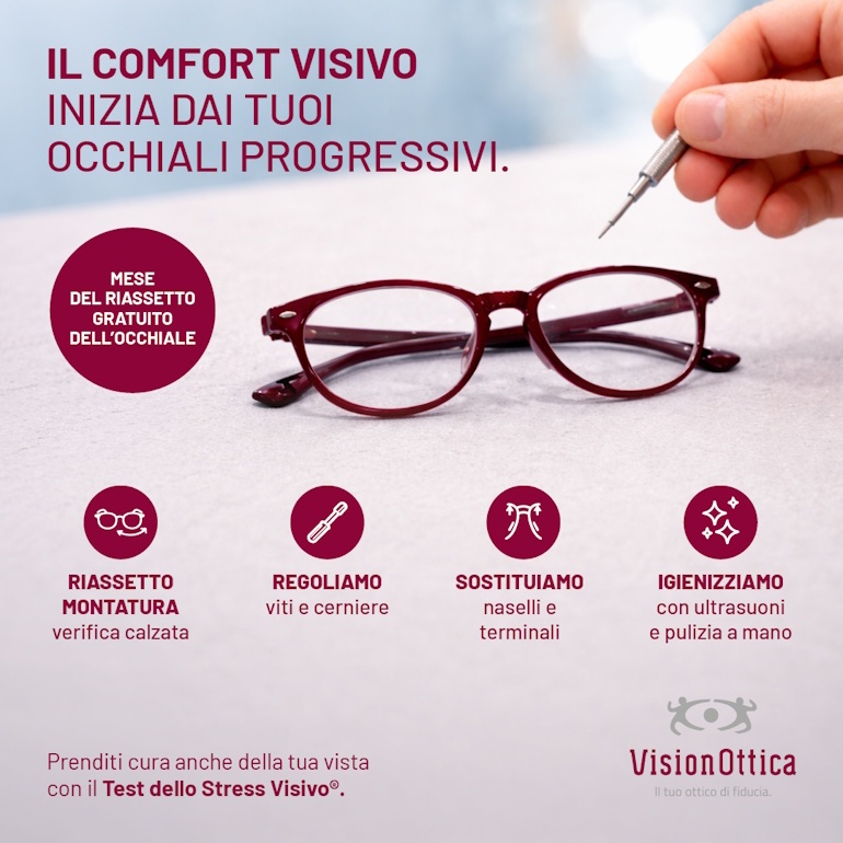 Riassetto gratuito dell'occhiale