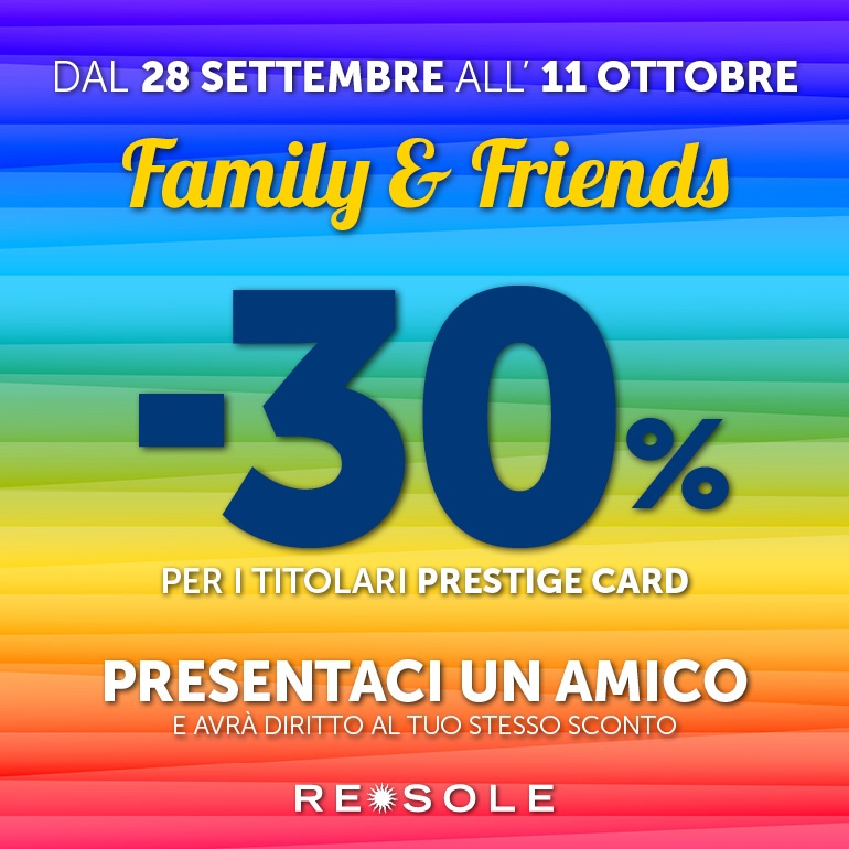 SAVE THE DATE Re Sole FAMILY&FRIENDS