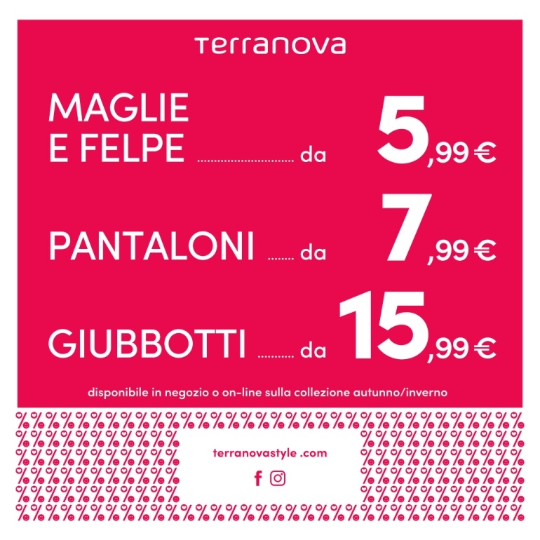 Continuano i saldi con prezzi super